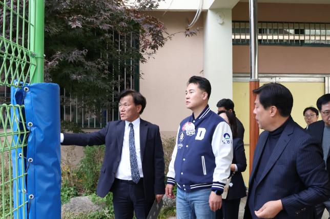 방학중 인조잔디 개장식