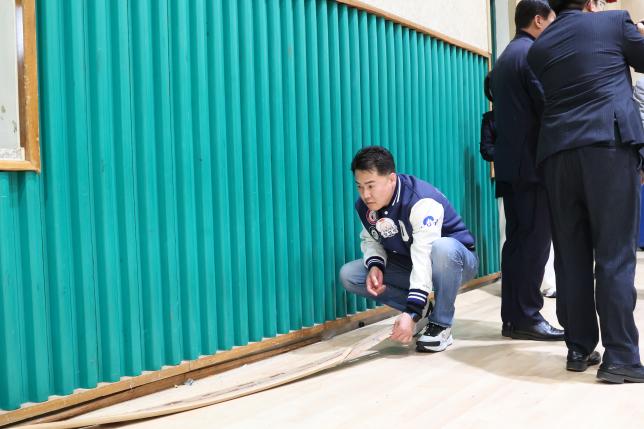 방학중 인조잔디 개장식