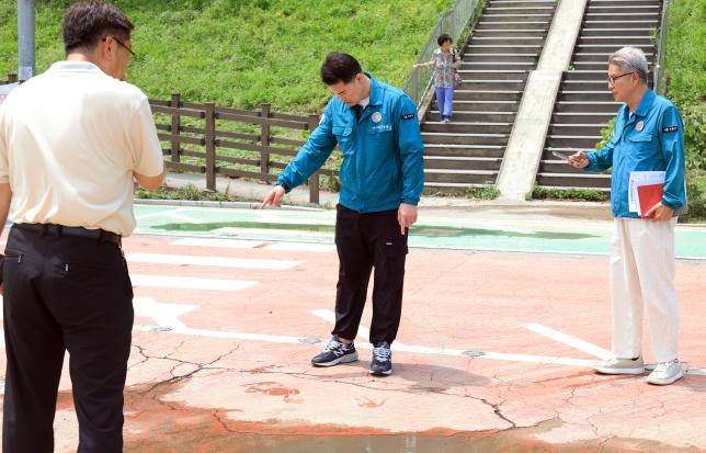 중랑천 세월교 및 수해 피해 현장 점검 해당 이미지 입니다