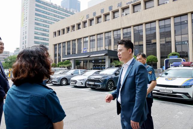 도봉경찰서 구정 홍보 전광판 현장방문 해당 이미지 입니다
