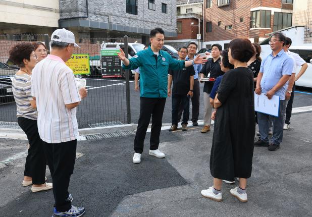 신도봉시장 공영주차장 조성 현장 방문  해당 이미지 입니다