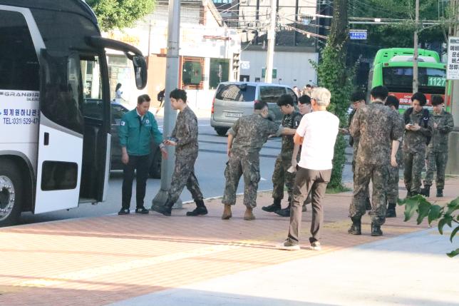 예비군 환송