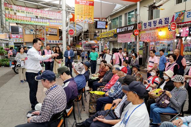 창동골목시장, 신창시장 방문