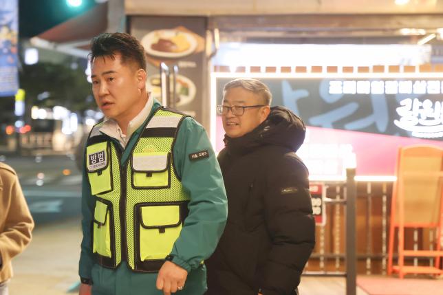 백운시장 일대 야간 현장순찰