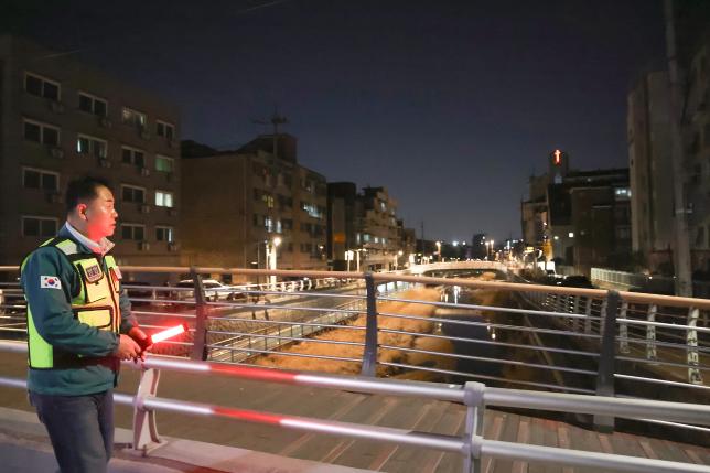 백운시장 일대 야간 현장순찰